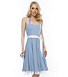 Синя рокля на бели точки Daneta-4 снимка