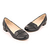 Дамски черни обувки от естествена кожа Oliana-1 снимка