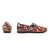 Многоцветни дамски обувки от естествена кожа тип мозайка Sandra-3 снимка