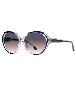 Дамски слънчеви очила със сини кантове снимка