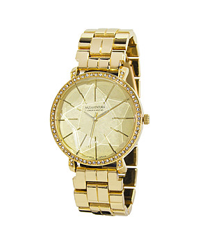 Позлатен дамски часовник с кристали Swarovski Ankora снимка