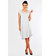 Бяла асиметрична рокля Wiki-0 снимка
