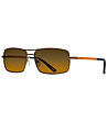 Мъжки слънчеви очила в кафяв нюанс и оранжево Emel-0 снимка