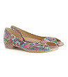 Кожени дамски многоцветни обувки Alice-4 снимка