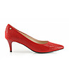 Червени дамски кожени обувки Daria-0 снимка