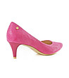Розови дамски кожени обувки Daria-2 снимка