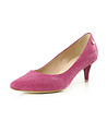 Розови дамски кожени обувки Daria-3 снимка