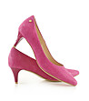 Розови дамски кожени обувки Daria-4 снимка