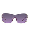 Дамски слънчеви очила с ефектни лилави дръжки-1 снимка