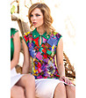 Многоцветна дамска блуза -0 снимка
