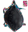 Цикламена дамска памучна чанта с принт на рози-1 снимка