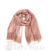 Розов дамски шал от кашмир и коприна-0 снимка