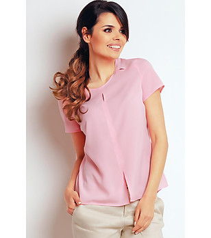 Розова дамска блуза Stella снимка