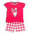 Памучна детска пижама в цвят циклама-0 снимка