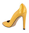 Дамски обувки от естествена кожа в цвят горчица Sesilia-2 снимка