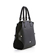 Черна дамска чанта от естествена кожа Jerry-2 снимка