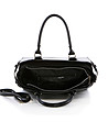 Черна дамска чанта от естествена кожа Jerry-3 снимка