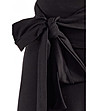 Черна рокля с връзка Nadina-1 снимка