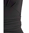 Черна рокля с връзка Nadina-2 снимка