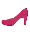 Дамски обувки от естествен набук в цвят циклама Crisp Kendra-2 снимка