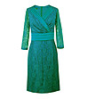 Зелена рокля с дантелено покритие Eva-0 снимка