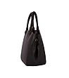 Черна дамска чанта от естествена кожа Rona-1 снимка