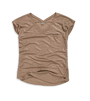 Дамска блуза в кафяв нюанс Mishele снимка