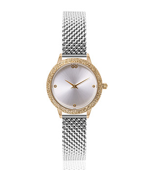 Дамски часовник в сребристо и златисто Esmeralda снимка