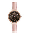 Дамски часовник в розовозлатисто с кожена каишка в розово Ksenia-0 снимка
