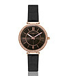 Дамски часовник в черно и розовозлатисто Aria-0 снимка