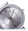 Дамски часовник в сребристо с кожена каишка в сиво Karima-1 снимка