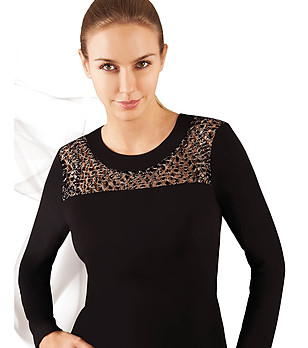 Черна дамска блуза Sonea снимка
