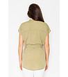 Дамска риза в светъл нюанс на цвят маслина Cadi-1 снимка