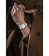Дамски часовник в розовозлатисто с бяла каишка Taia-1 снимка