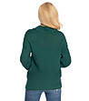 Тъмнозелен плетен дамски пуловер Roxy-1 снимка