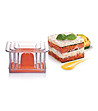 Комплект от 3 квадратни ринга за оформяне на храна в оранжево-3 снимка