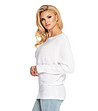 Дамски пуловер в бяло Oliana-2 снимка