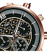 Дамски часовник хронограф в розовозлатисто и черно Eva-2 снимка