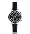 Дамски часовник хронограф в сребристо и черно Eva-0 снимка