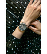 Дамски часовник хронограф в сребристо и черно Eva-1 снимка