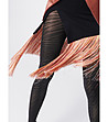 Черен чорапогащник със зеброви шарки Zadie 60 DEN-1 снимка