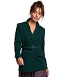 Памучно дамско сако в зелено Amedia-0 снимка