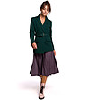 Памучно дамско сако в зелено Amedia-3 снимка