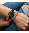 Черен дамски часовник Mina-1 снимка