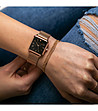 Дамски часовник в розовозлатисто и черно с допълнителна верижка Muria-1 снимка