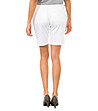 Къси бели памучни дамски панталонки-1 снимка
