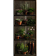 Декоративен стикер за врата Етажерка с цветя-1 снимка
