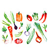 Декоративен стикер за стена Зеленчуци-1 снимка