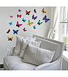 Стикер за стена Многоцветни пеперуди-0 снимка