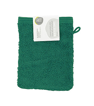 Памучна ръкавица за баня в зелено 16х21 см  New Plus снимка